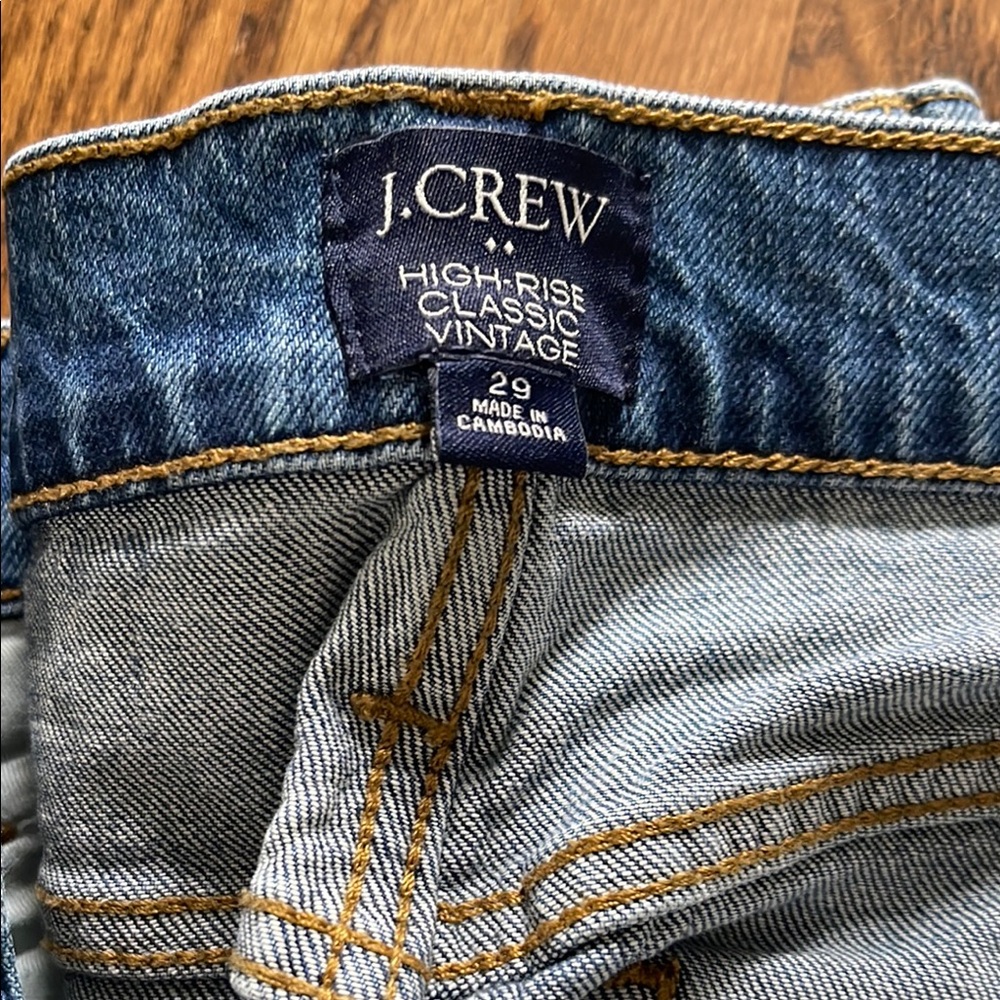 J. Crew women's High-Rise Classic Vintage Jeans - Blue